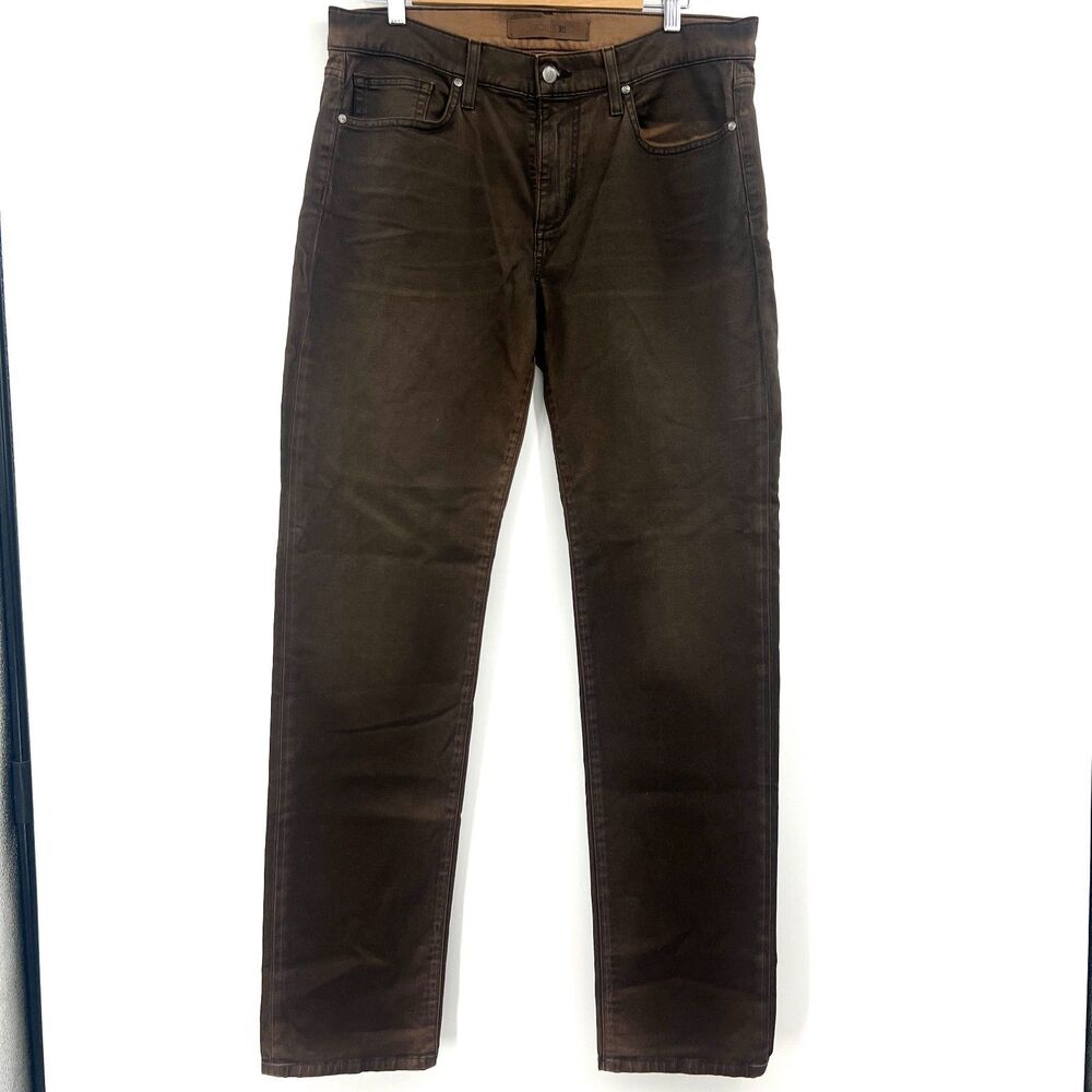 Joe's Jeans Men's W32 Brown Stretch Denim Straight Leg 5-Pocket Pants 32x34